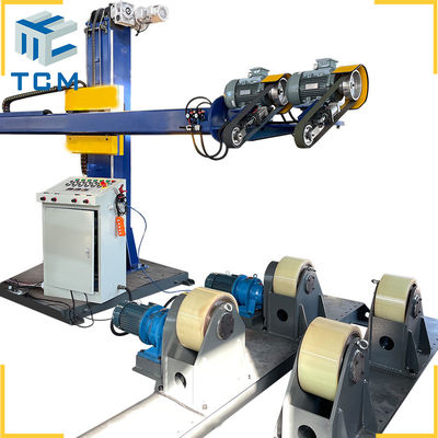 3600kg Automatic Polishing Sanding Machine Industrial Double Heads For Tank Vessel