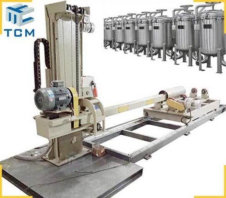 Filter Housing Permukaan Tangki Polishing Mesin 3500mm Otomatis Penggilingan Dan Polishing