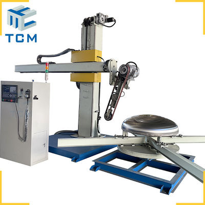 Full Automatic CNC Polishing Machine Baja Tangki Cap 400V Dished End Polishing Machine